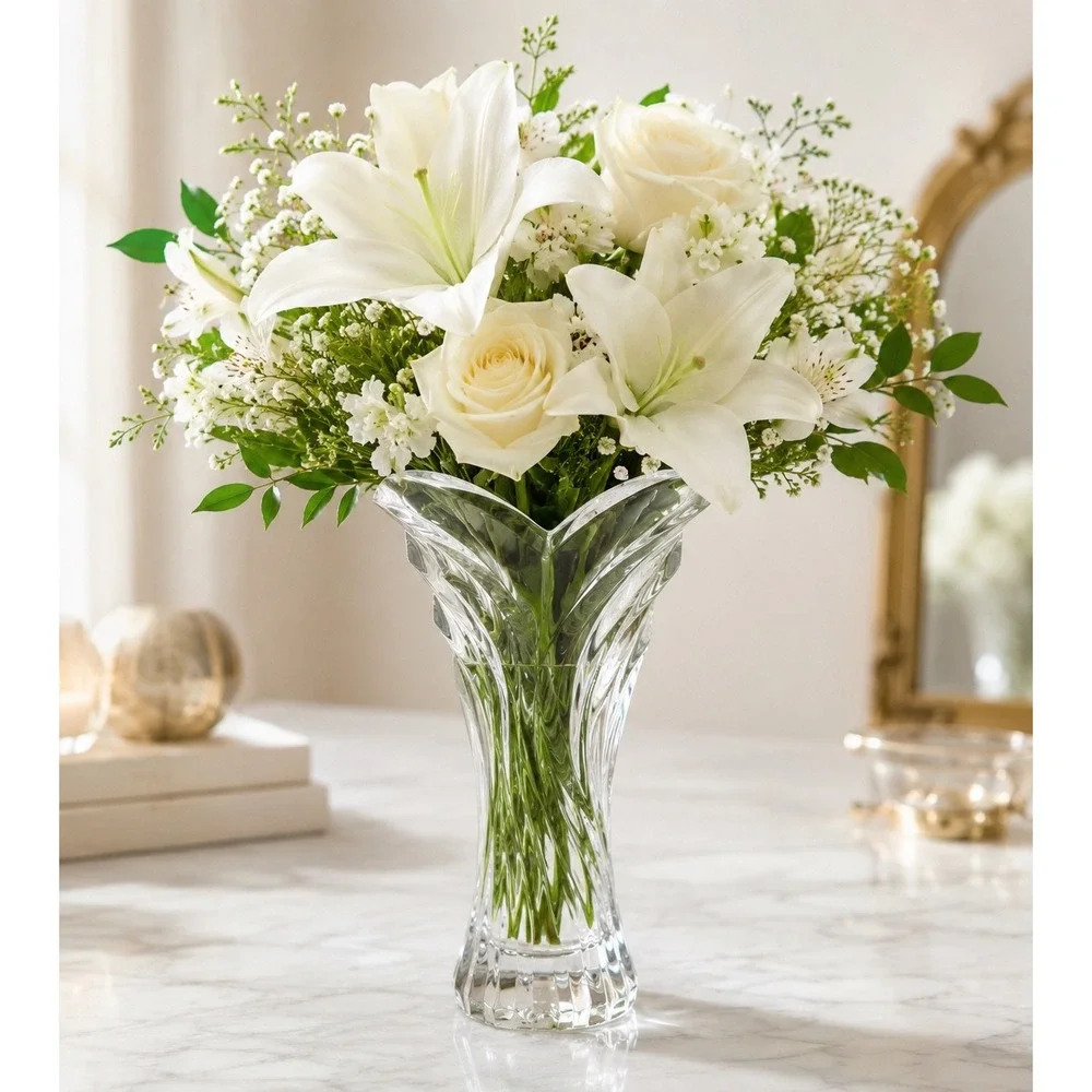 Mikasa Spring Flair Crystal Vase 8